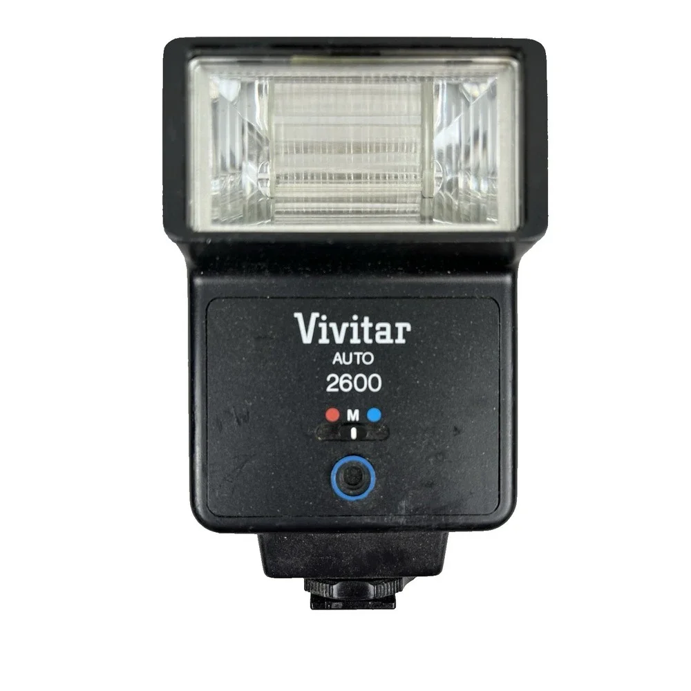 Vintage Vivitar 2600 Auto Flash Standard Hot Shoe Mount Original Box Untested